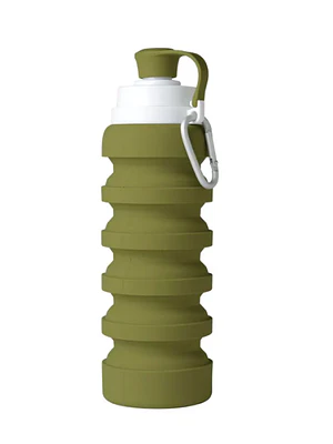 BOTELLA PLEGABLE DE SILICONA MININOR (200 - 500 ML) - MUSGO 