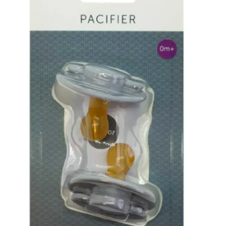 2 CHUPETES REDONDOS MININOR SILICONA 0M+  6