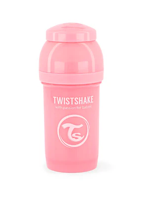MAMADERA TWISTSHAKE ANTI-CÓLICO 180ML - ROSADO PASTEL 