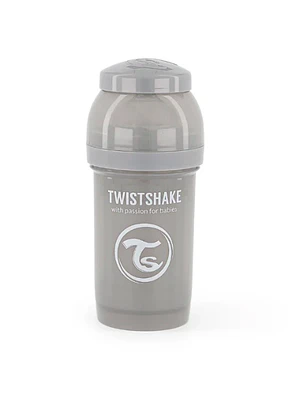 MAMADERA TWISTSHAKE ANTI-CÓLICO 180ML - GRIS PASTEL 