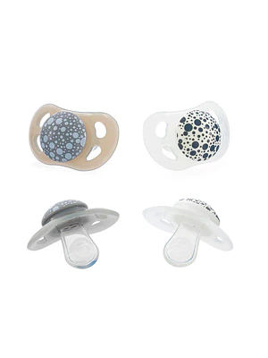 CHUPETES TWISTSHAKE 0-6M 2 UNS - GRIS / BLANCO 