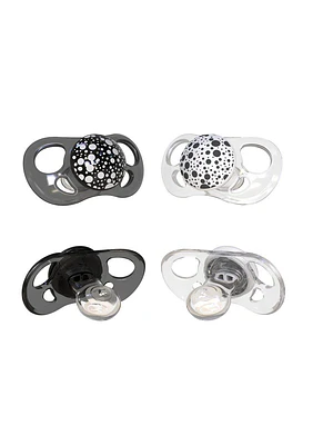 CHUPETES TWISTSHAKE 6+M 2 UNS - NEGRO / BLANCO 