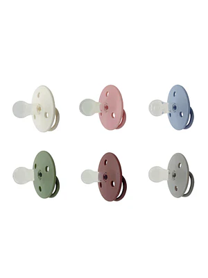 SET DE 2 CHUPETES REDONDOS MININOR SILICONA 6M 