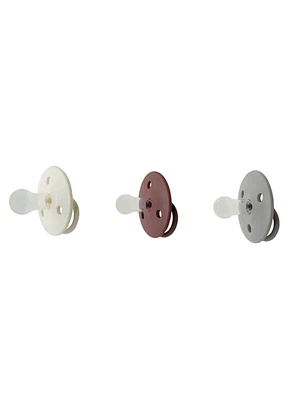 2 CHUPETES REDONDOS MININOR SILICONA 0M+ 