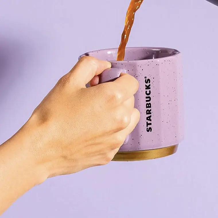 TAZA CERAMICA MORADO 12 OZ (≈ 355 ML) 1