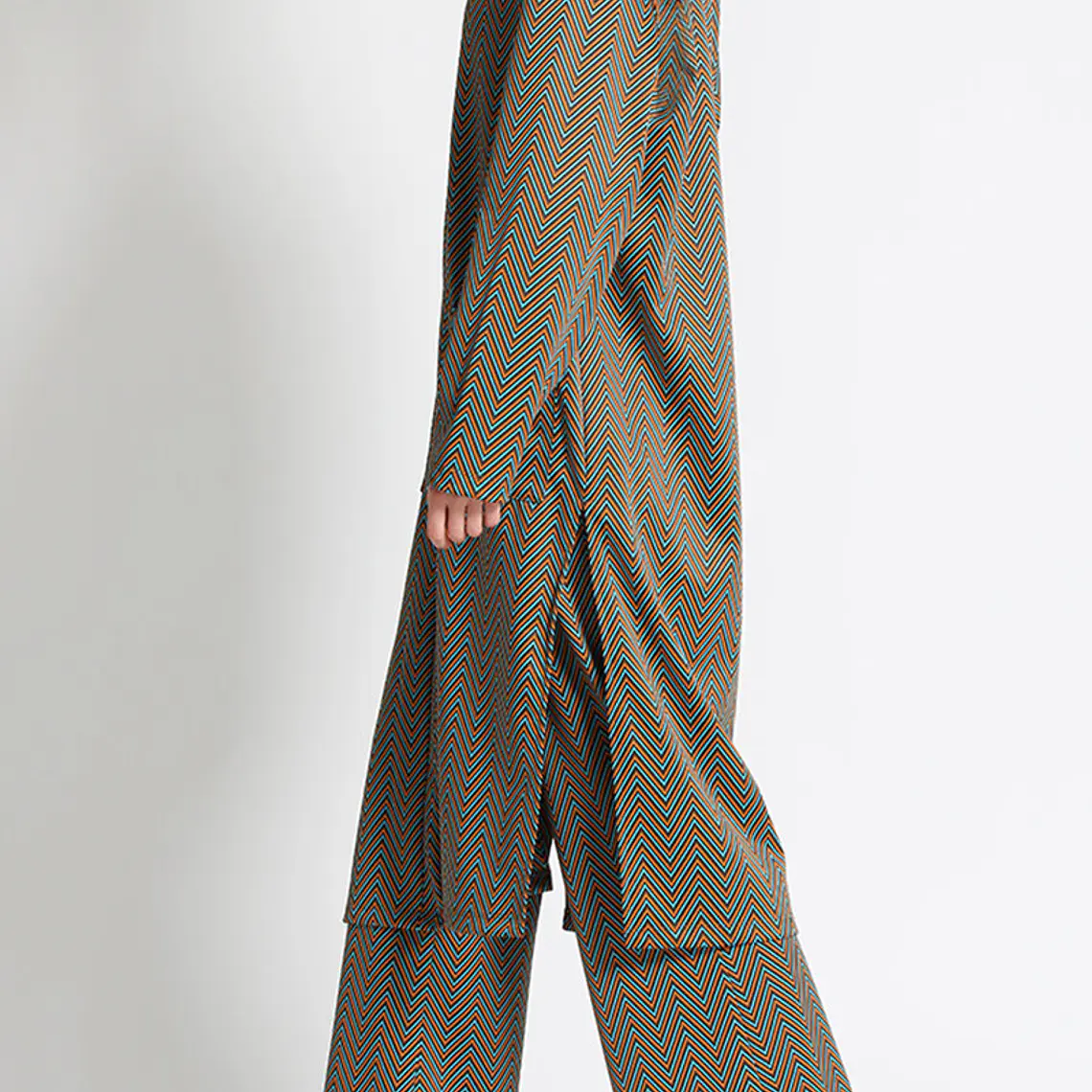 TAPADO LARGO RECTO, FANTASÍA, NARANJO, COLECCIÓN ITALIA (TALLAS S a XL) 3