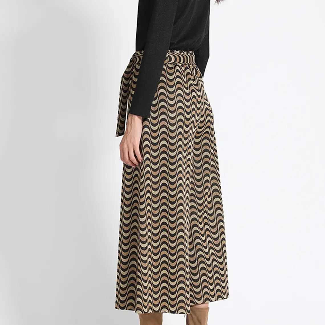 PANTALÓN PALAZZO CROPPED FANTASÍA LUREX, COLECCIÓN ITALIA (TALLAS S y L) 3