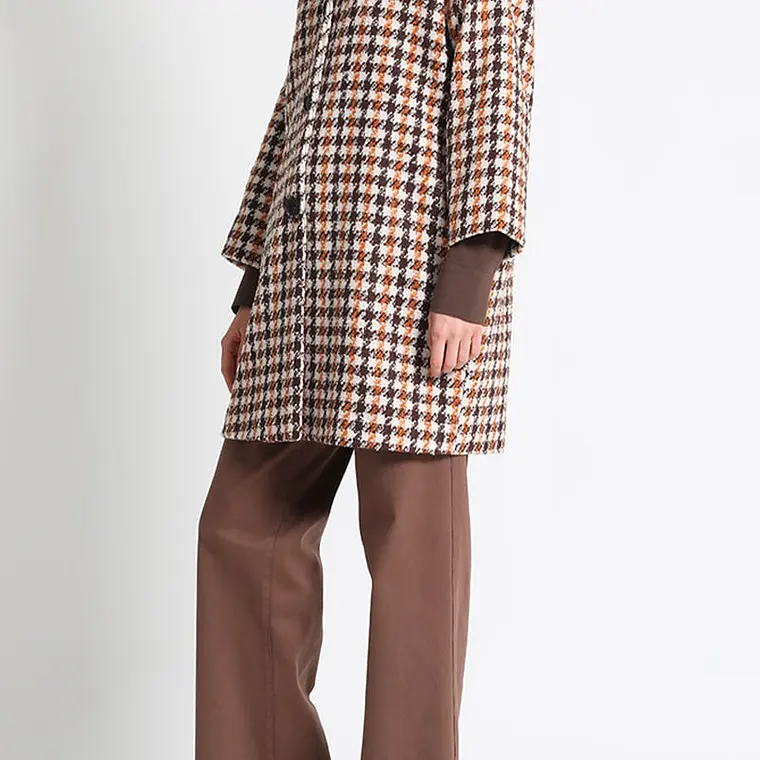 CHAQUETÓN RECTO PIED DE POULE, AMARILLO, COLECCIÓN ITALIA (TALLA L) 2