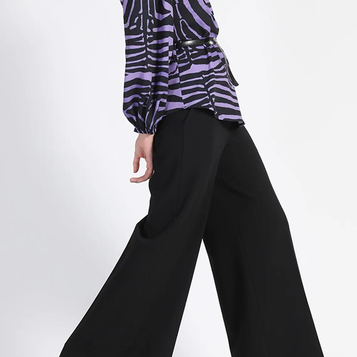 BLUSÓN ESTAMPADO CON CINTURÓN, MORADA, COLECCIÓN ITALIA (TALLAS S y L) 2