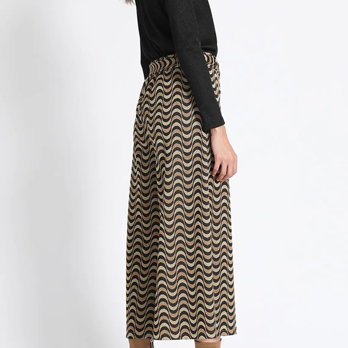 PANTALÓN PALAZZO CROPPED FANTASÍA LUREX, COLECCIÓN ITALIA (TALLAS S y L) 4