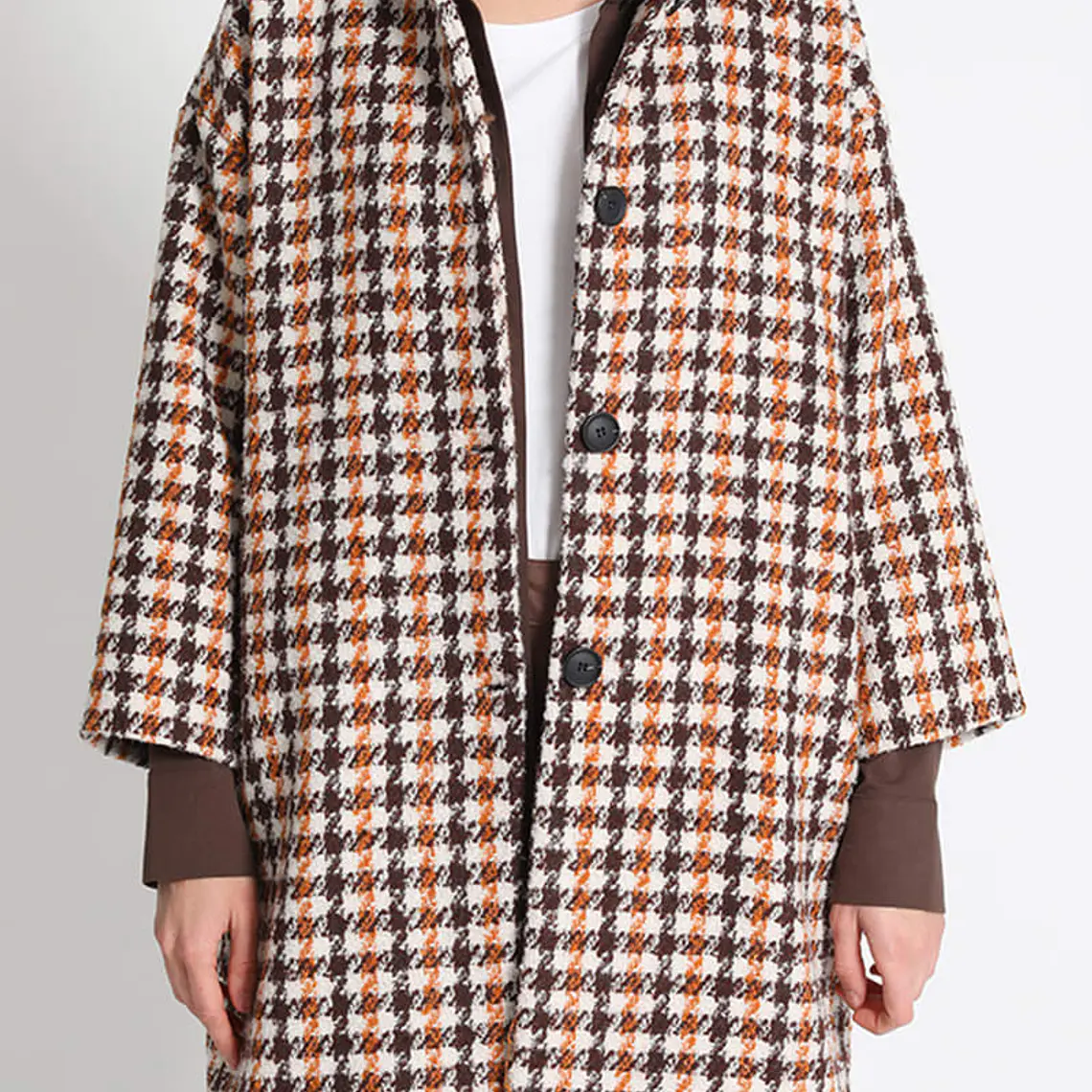 CHAQUETÓN RECTO PIED DE POULE, AMARILLO, COLECCIÓN ITALIA (TALLA L) 3