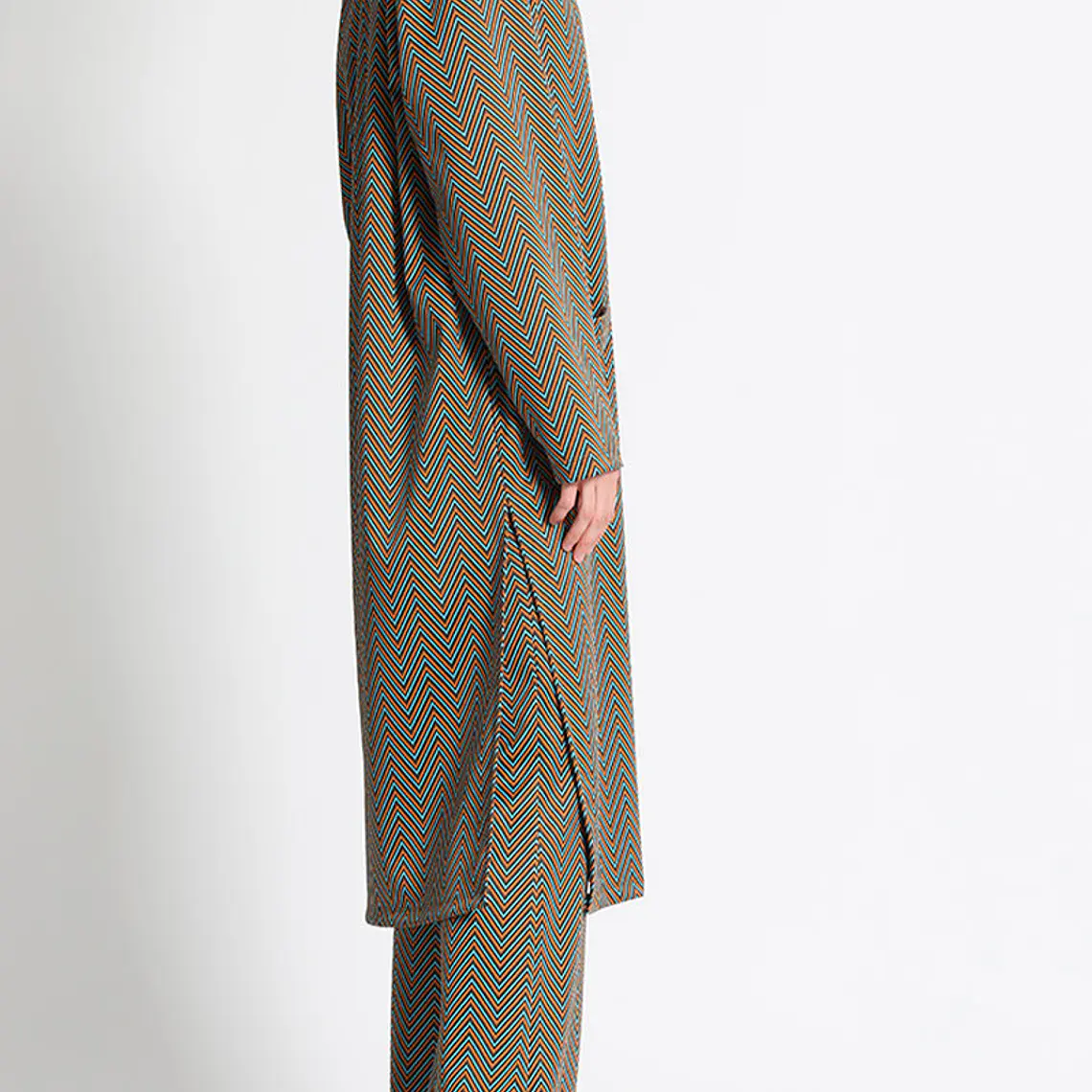 TAPADO LARGO RECTO, FANTASÍA, NARANJO, COLECCIÓN ITALIA (TALLAS S a XL) 5