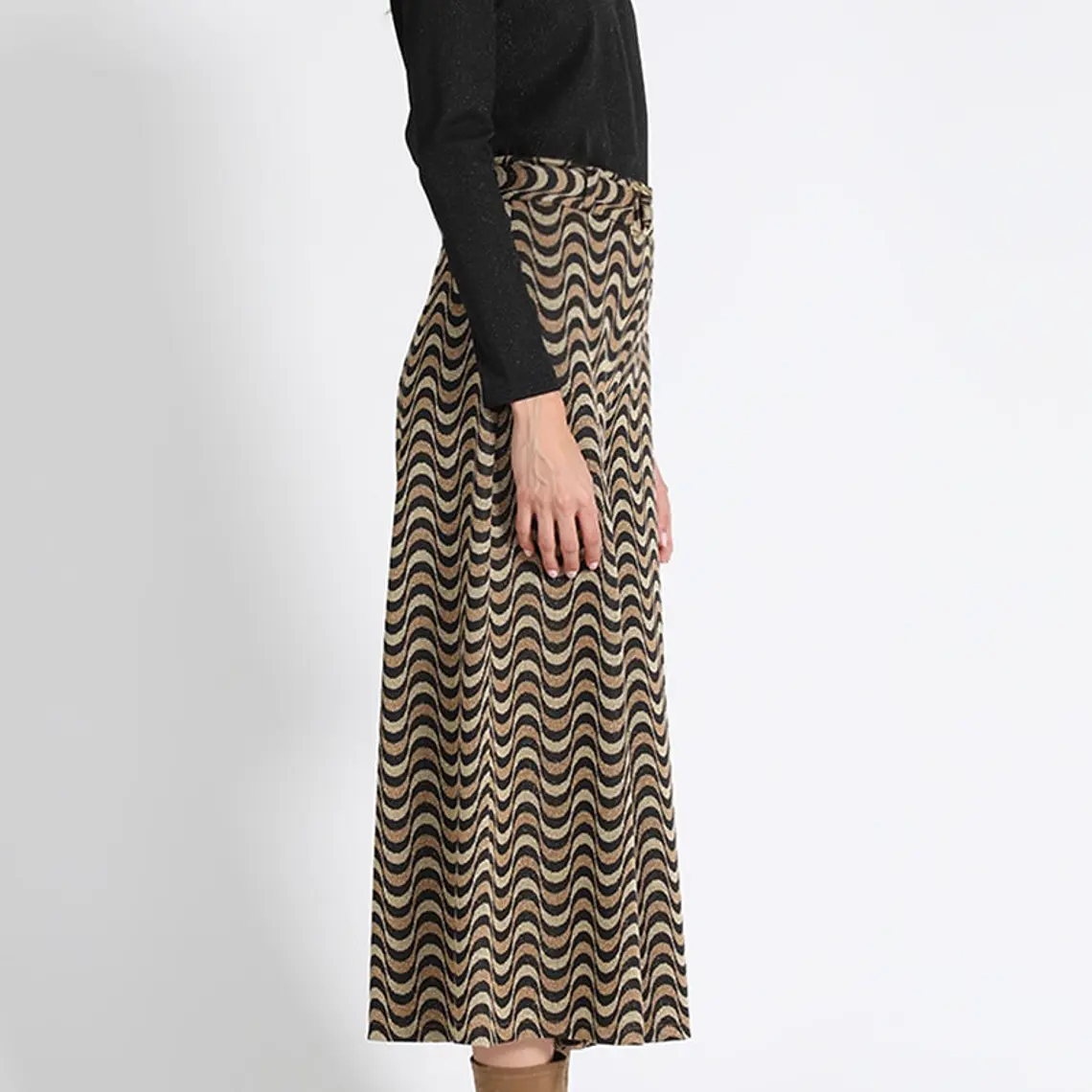 PANTALÓN PALAZZO CROPPED FANTASÍA LUREX, COLECCIÓN ITALIA (TALLAS S y L) 5