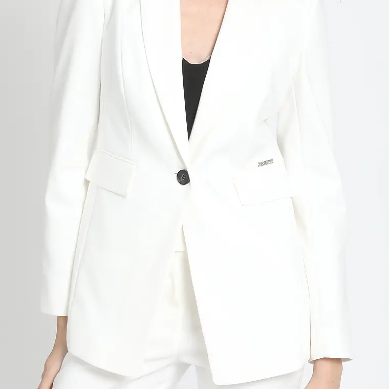 CHAQUETA BLAZER BASICO UN BOTON KANSAS CRUDO (TALLA 48) 4