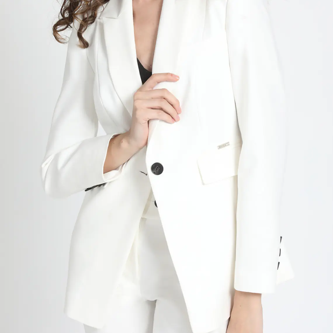CHAQUETA BLAZER BASICO UN BOTON KANSAS CRUDO (TALLA 48) 5