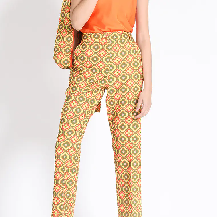 PANTALON RECTO ESTAMPADO PSICOLDELICO (TALLAS S y L) 2