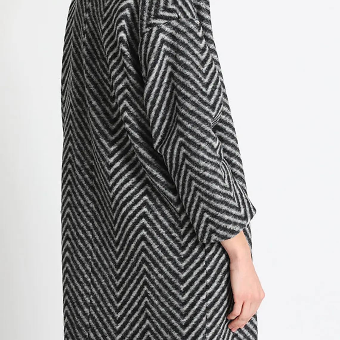 CHAQUETÓN RECTO LANA MIX FANTASÍA, GRIS, COLECCIÓN ITALIA (TALLA L) 5