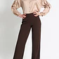 PANTALÓN FLARE STRETCH, TIRO MEDIO, CHOCOLATE, COLECCIÓN ITALIA (TALLA XL) - Miniatura 5