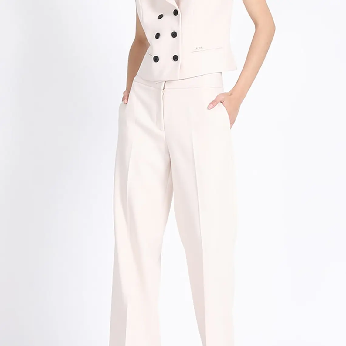 CHAQUETA GILLETE CRUCE DOBLE NILO CRUDO (TALLA 38) 4