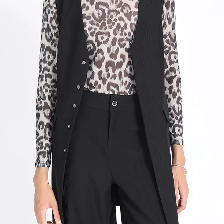 TAPADO TIPO VESTIDO SIN MANGAS SASTRERO CON LAZO NEGRO (TALLAS S y M) 5