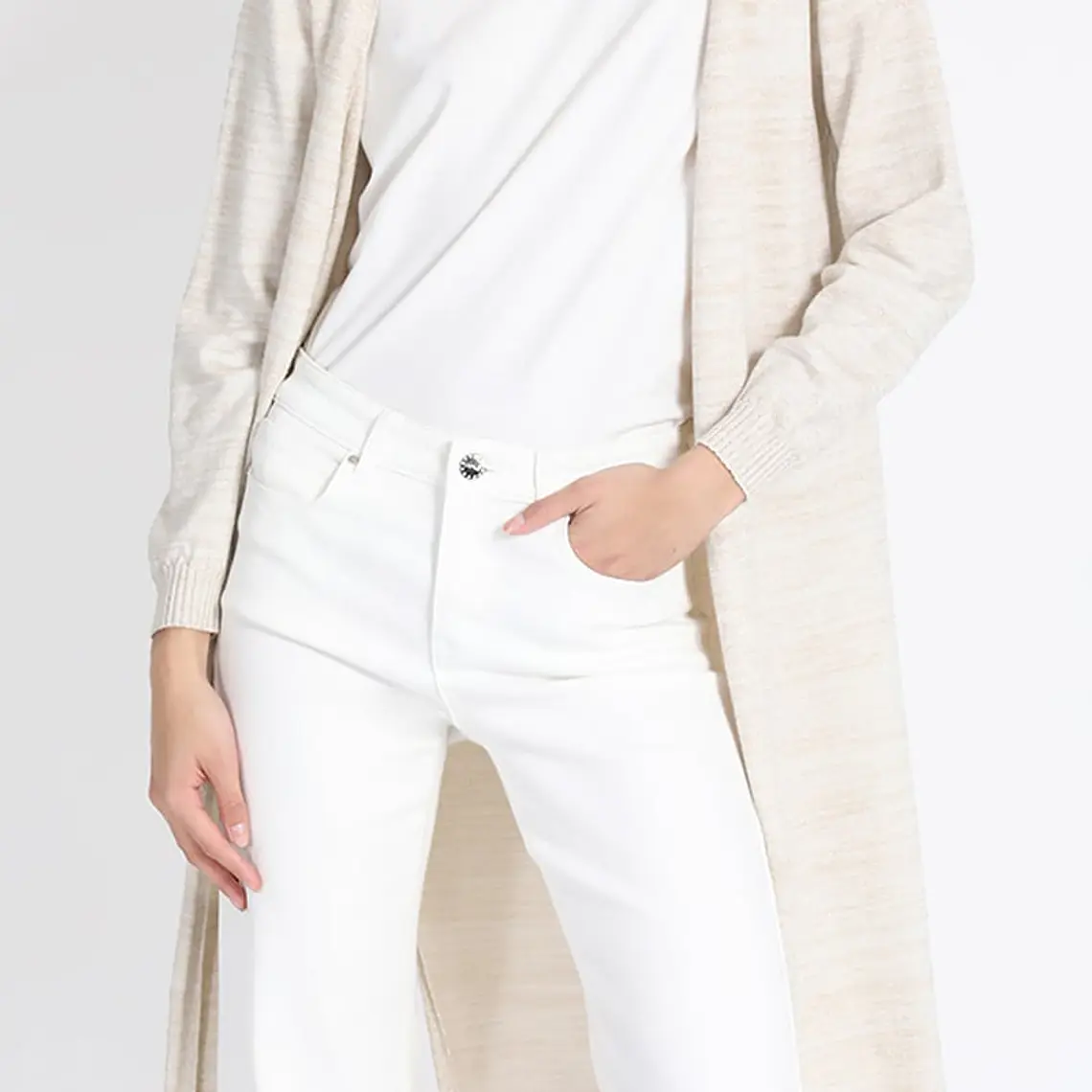 TEJIDO TAPADO ESCOTE V BASICO LUREX MIX CRUDO (TALLA XL) 3