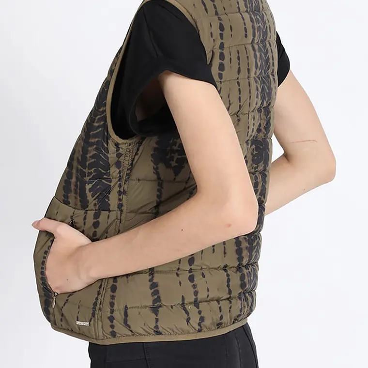 CHAQUETA SIN MANGAS ACOLCHADA CAMO REVERSIBLE VERDE (TALLAS S y M) 2