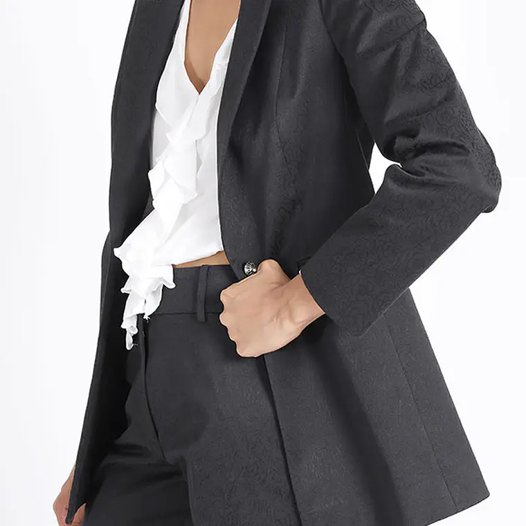 CHAQUETA BLAZER 1 BOTON BARROCO NEGRO (TALLAS 36 y 38) 1