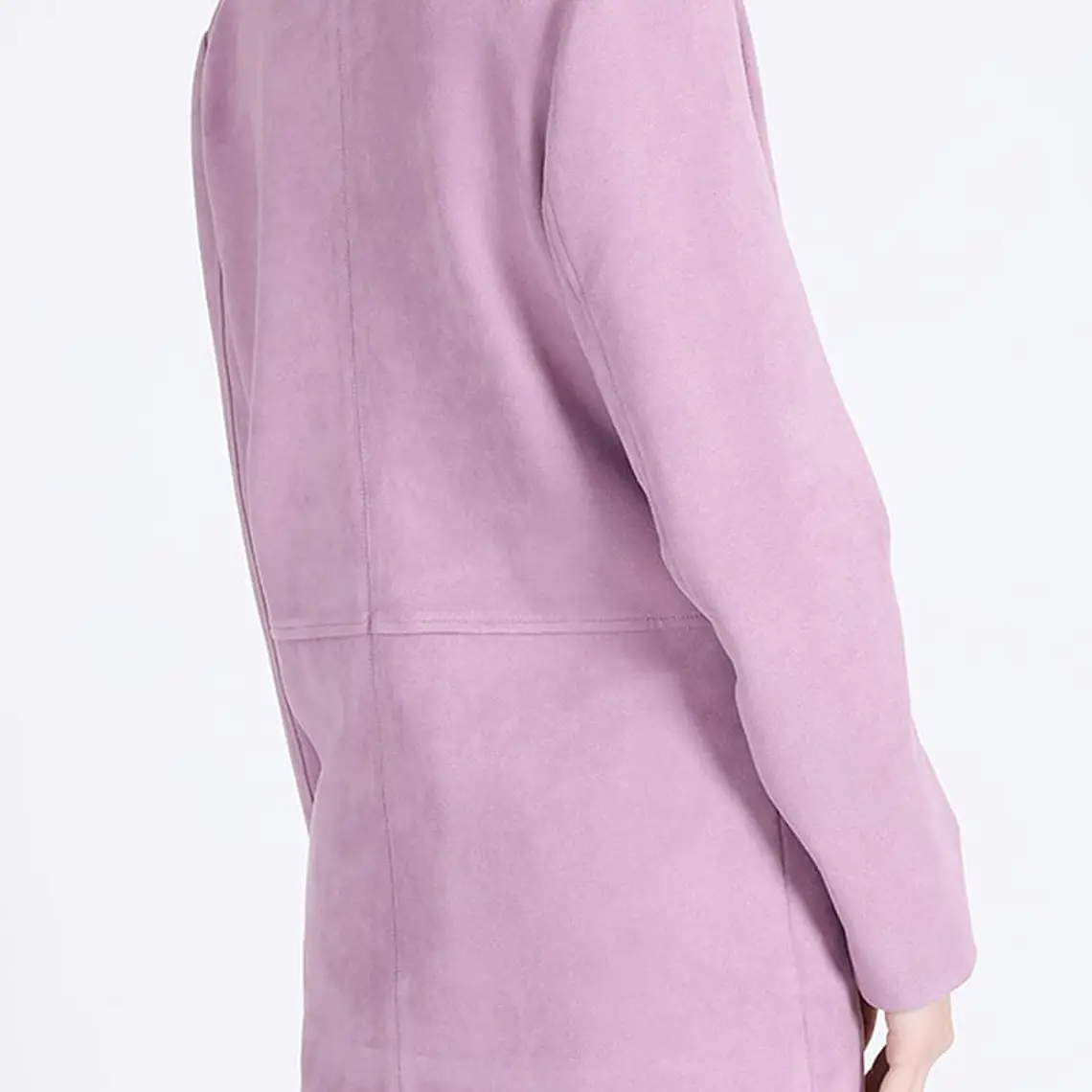 CHAQUETA BLAZER BASICO SUEDE COLOR LILA (TALLAS M y L) 4