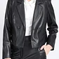 CHAQUETA BLAZER CORTA CRUCE DOBLE ECOCUERO NEGRO (TALLA 42) - Miniatura 6