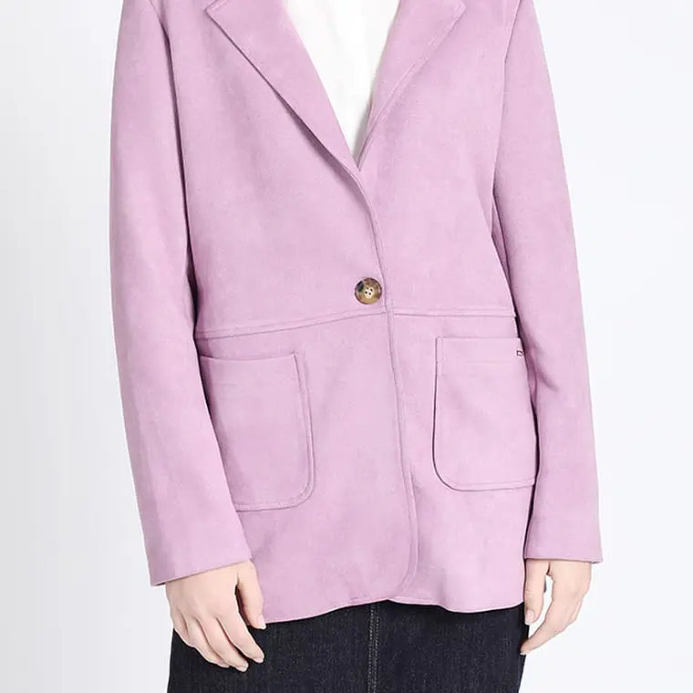 CHAQUETA BLAZER BASICO SUEDE COLOR LILA (TALLAS M y L) 5