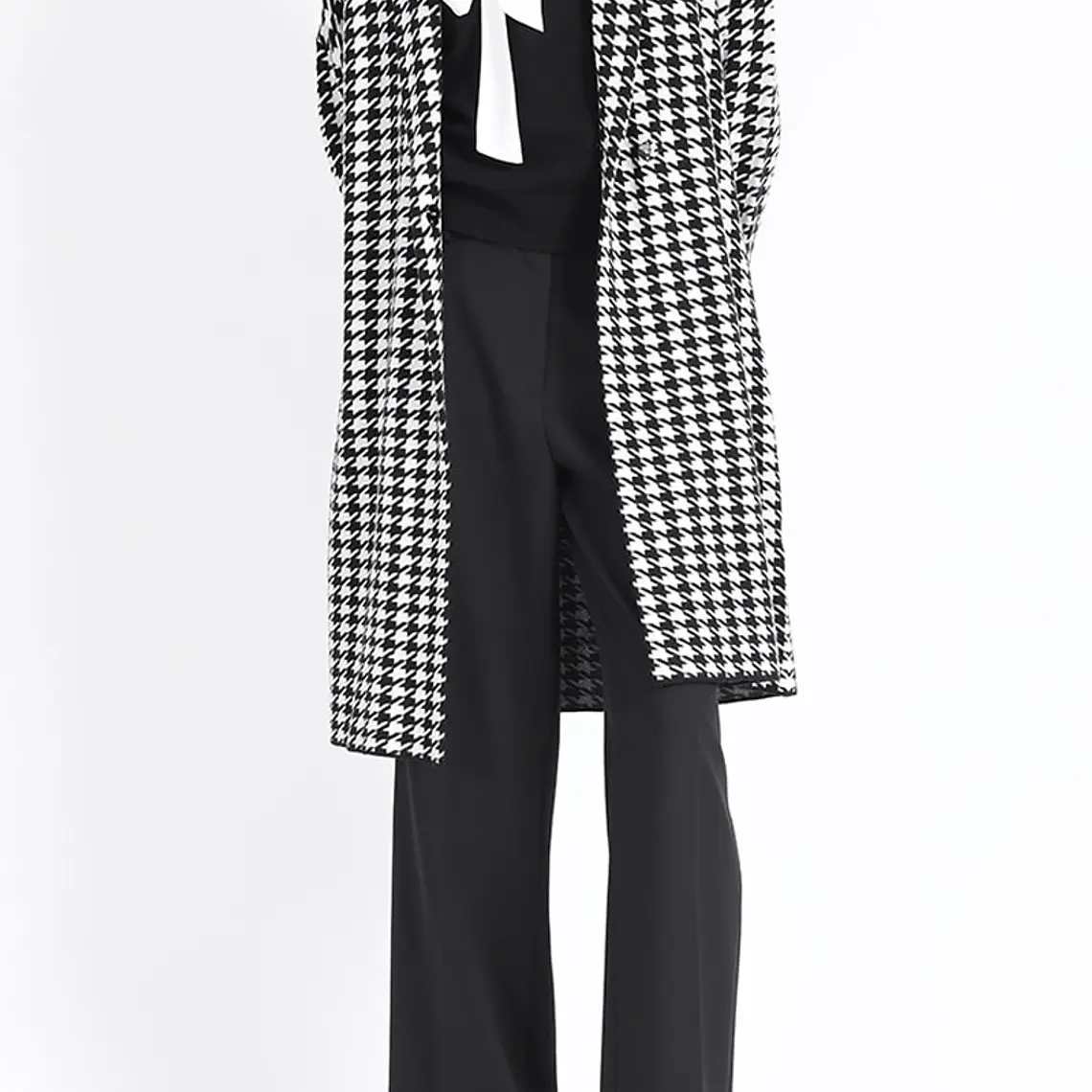 TEJIDO TAPADO SOLAPA FANTASIA PIED DE POULE NEGRO (TALLAS M y L) 2