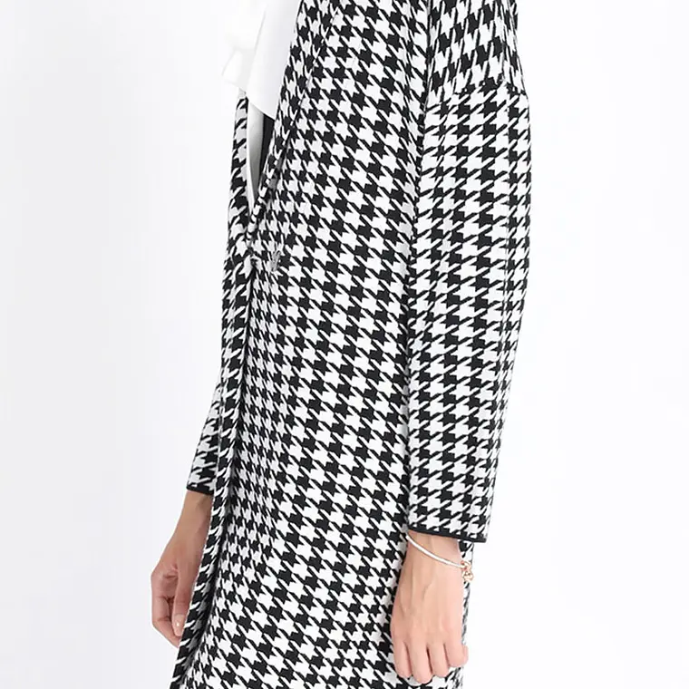 TEJIDO TAPADO SOLAPA FANTASIA PIED DE POULE NEGRO (TALLAS M y L) 5