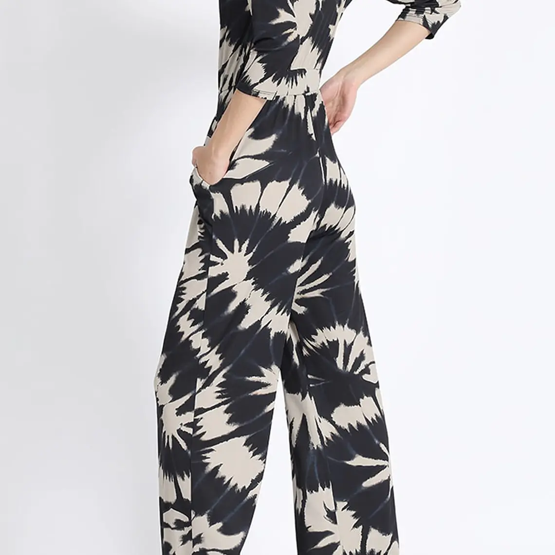 ENTERITO RECTO MANGA 3/4 TIE DYE NEGRO NEGRO (TALLA M) 4