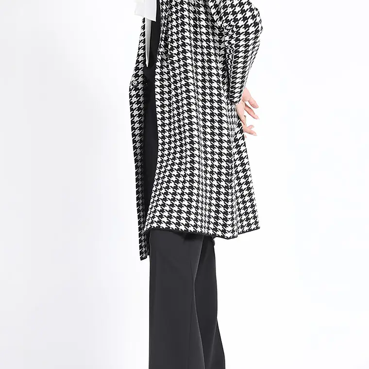 TEJIDO TAPADO SOLAPA FANTASIA PIED DE POULE NEGRO (TALLAS M y L) 7