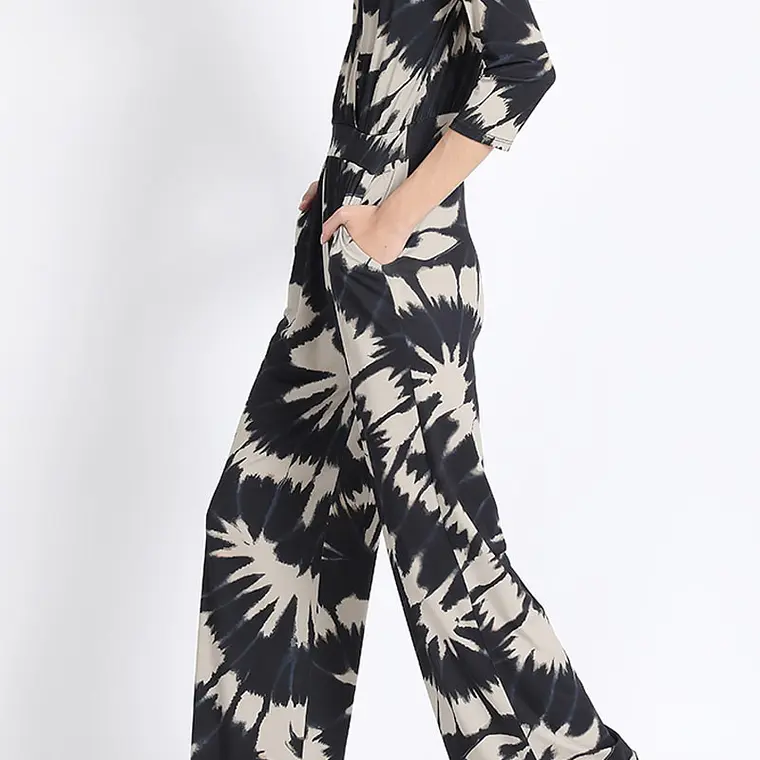 ENTERITO RECTO MANGA 3/4 TIE DYE NEGRO NEGRO (TALLA M) 6