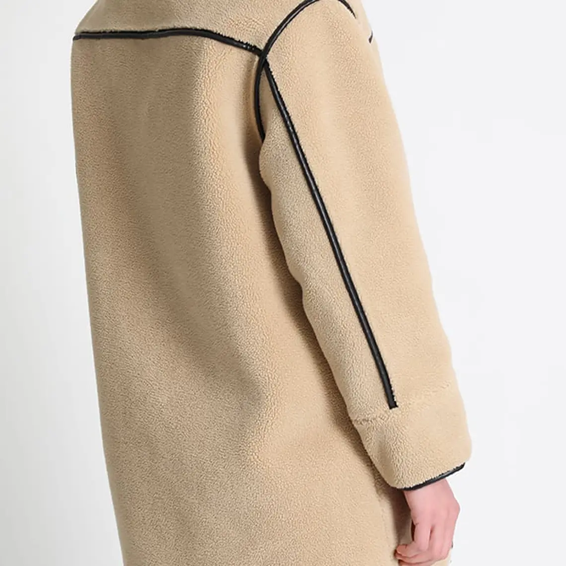 CHAQUETÓN RECTO REVERSIBLE EFECTO PIEL  REVÉS NEGRO (TALLAS S y M) 4