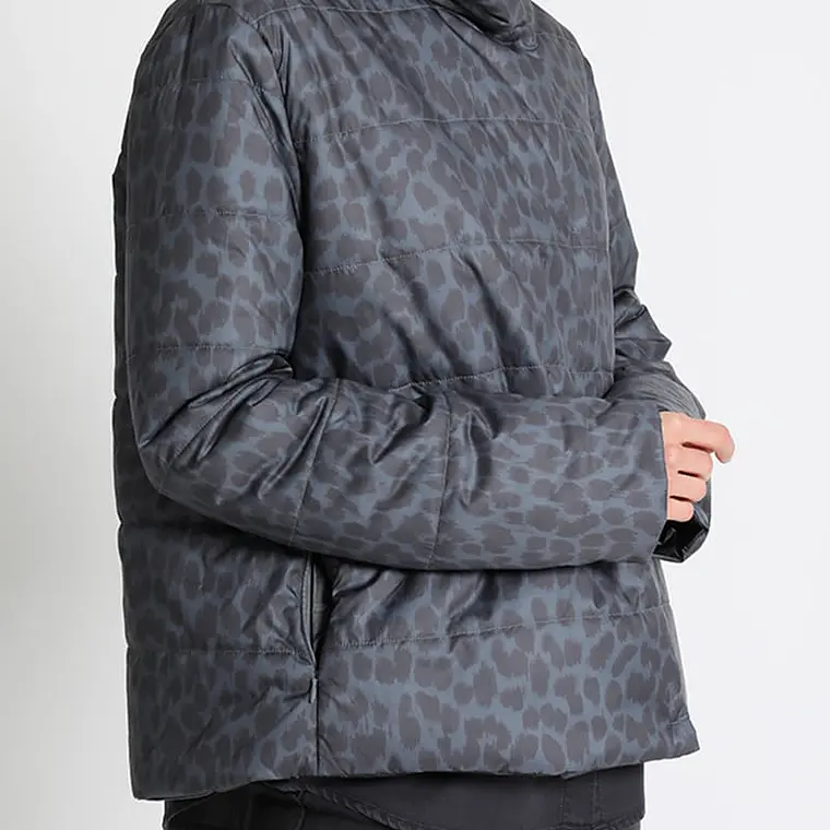 PARKA REVERSIBLE LISO NEGRO Y ESTAMPADO (TALLA S) 2