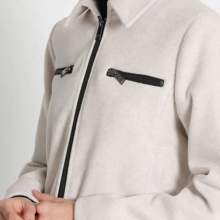 CHAQUETA CORTA MUFLÓN MELANGE BEIGE (TALLA M) 5