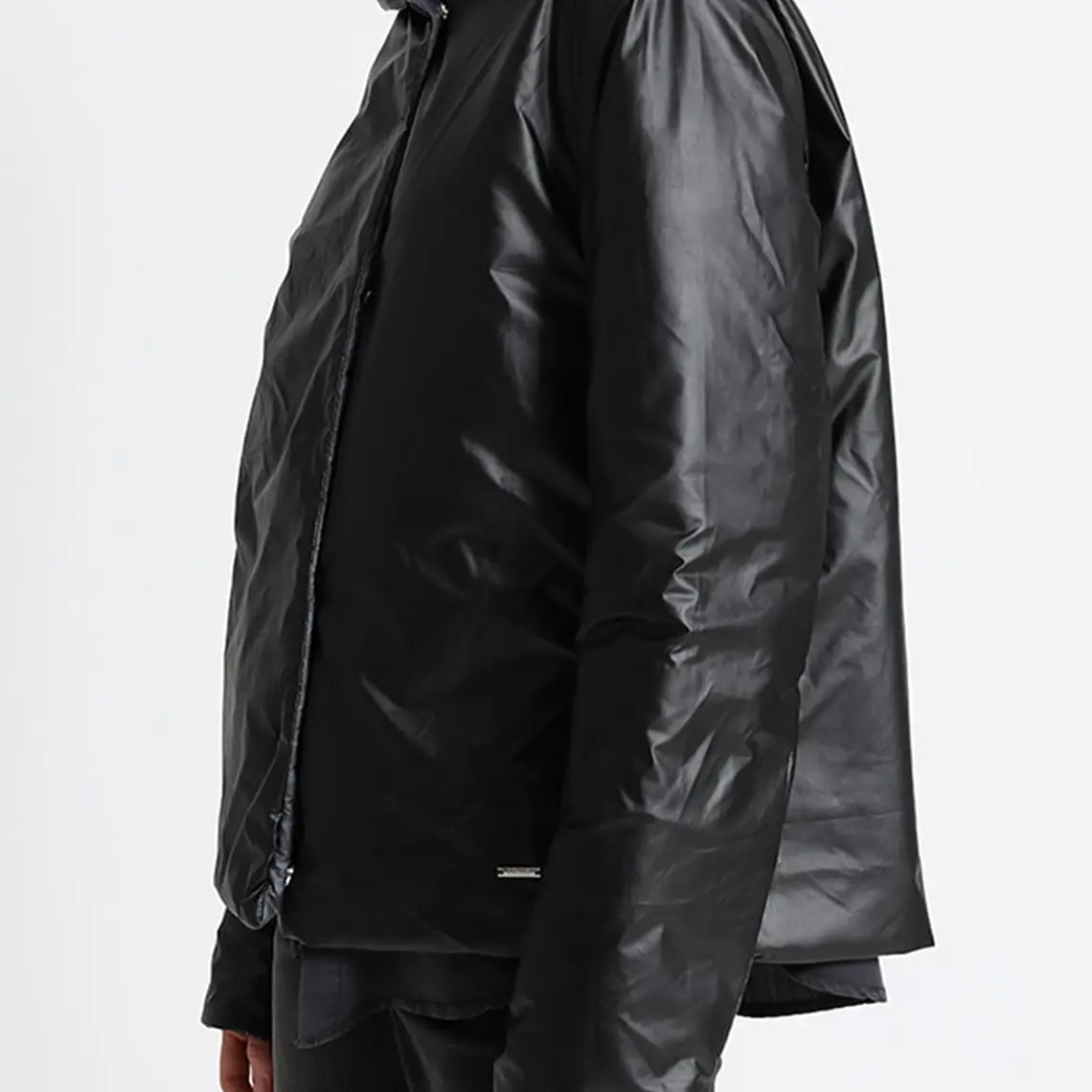 PARKA REVERSIBLE LISO NEGRO Y ESTAMPADO (TALLA S) 5