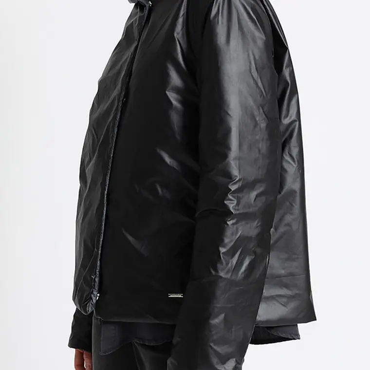 PARKA REVERSIBLE LISO NEGRO Y ESTAMPADO (TALLA S) 5