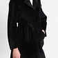 ABRIGO RECTO EFECTO POTRO NEGRO CON SOLAPA (TALLAS S a L) - Miniatura 1