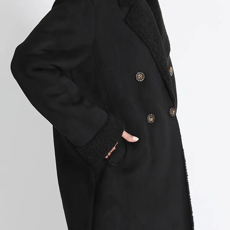 CHAQUETÓN RECTO TIPO GAMULAN EFECTO GAMUZA (TALLAS S a L) 3