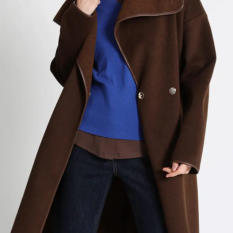 TAPADO LARGO MUFLÓN MELANGE CHOCOLATE (TALLAS M y L) 1