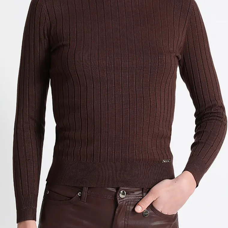 JERSEY TEJIDO CUELLO ALTO  DETALLES LUREX (TALLA S) 1