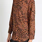 BLUSA CAMISERA ESTAMPADO ANIMAL CAFÉ (TALLA M) - Miniatura 2