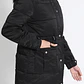 PARKA CON CAPUCHÓN Y RODÓN DE PIEL NEGRO (TALLA L) - Miniatura 3
