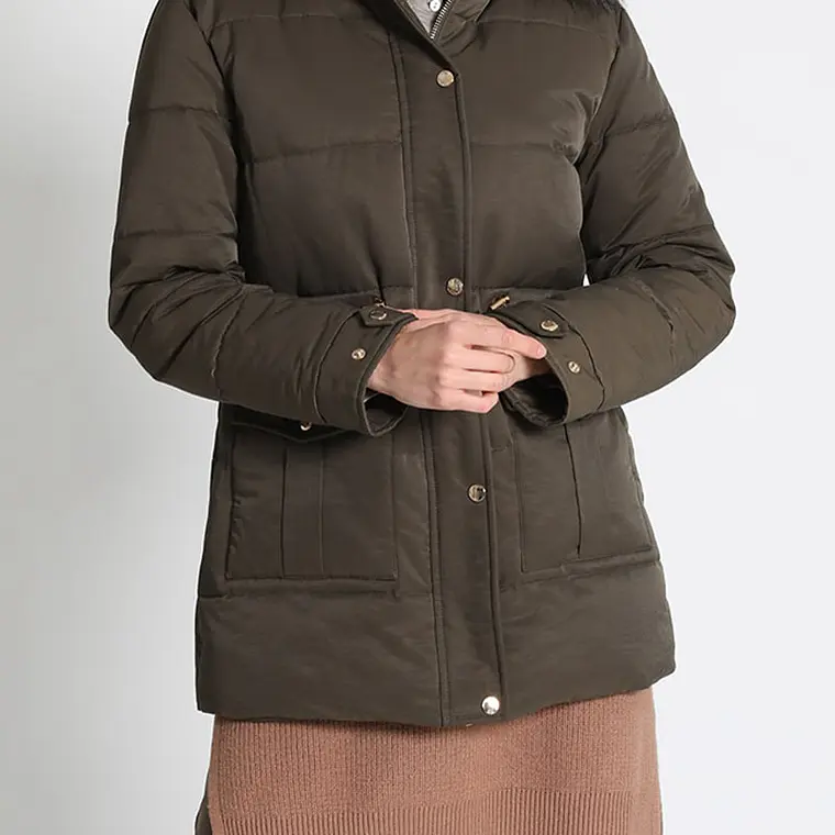 PARKA CON CAPUCHÓN Y RODÓN DE PIEL MILITAR (TALLAS S a L) 4