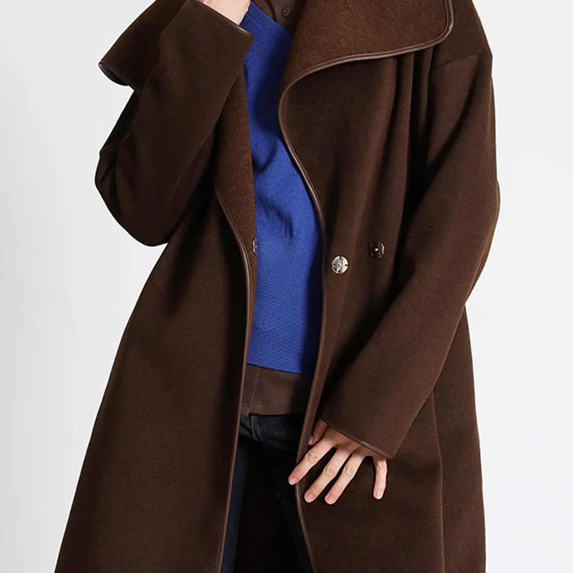 TAPADO LARGO MUFLÓN MELANGE CHOCOLATE (TALLAS M y L) 7