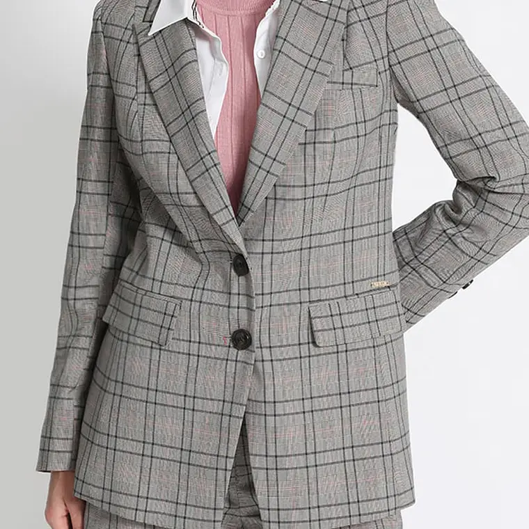 BLAZER ENTALLADO CUADRILLE, AZUL (TALLA 44) 1