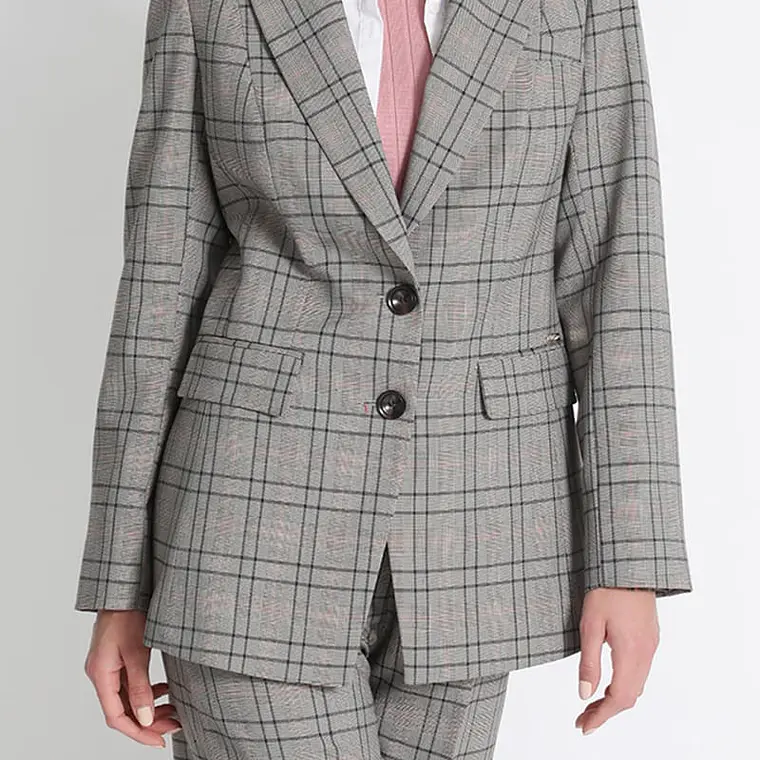 BLAZER ENTALLADO CUADRILLE, AZUL (TALLA 44) 2